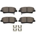 Front Rear Disc Brake Pads D1284-8524 D1396-8504 For 2011 Hyundai Equus 2009 Genesis 8pcs