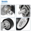 X Autohaux Drive Belt Tensioner Assembly For Volkswagen Beetle 2006-2015 L5 2 5l Cabrio K903315s Metal Black Silver Tone