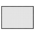 Window Screen Mesh 51 X 71 Diy Fiberglass Netting Black Frame With Hook And Loop Adhesive Edging Grey For Bedroom Living Room 