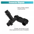 Uxcell Engine Coolant Hose Connector For Bmw 323i 1999-2000 325i 2001-2005 No 17111707817