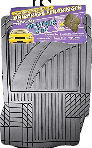 Majic Weather Rite Floor Mat Rubber 4 Pc Set Gray