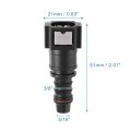 2pcs Car 5 16 Fuel Line Quick Connector Nylon Hose Pipe Release Straight Female Connect For To Id Tubing