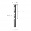 Uxcell 2pcs 11 2mm Dia Split Point Tip 141mm Long High-speed Steel Twist Drill Bit