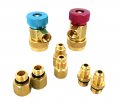 Fjc R1234yf Manual Couplers Conversion Kit For R12 R134a Manifold Gauges To 
