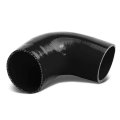 1 75 Inches 90 Degree Elbow Turbo Intercooler Intake Piping Coupler Silicone Hose Black 