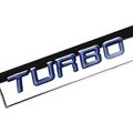 Chrome Finish Metal Emblem Turbo Diesel Badge Blue Letter