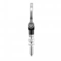 X Autohaux Silver Tone Aluminum Alloy Front Bumper Trailer Ring Eye Towing Tow Hook Screw For Bmw 325i 335i 550i 125i 120i 330i