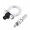 X Autohaux Silver Tone Aluminum Alloy Front Bumper Trailer Ring Eye Towing Tow Hook Screw For Bmw 325i 335i 550i 125i 120i 330i