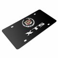 Ipick Image Made For Cadillac Xts 3d Dual Logo Black Stainless Steel License Plate