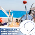 Uxcell 2pcs 10ft 118 Inch Marine Type 3300 33c Throttle Shift Remote Control Box Cable With Clevis For Yamaha Outboard Engine