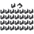 30pcs Pvc Water Pipe Clamps Clips U-shaped Tubing Hose Buckles Irrigation Tube Holder For 25mm Od Tv Trays Hanger Support Gray 