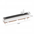 Uxcell 1pcs Fader Variable Resistors Mixer 73mm Straight Slide Potentiometer A503 50k Ohm Exponential Double Potentiometers For