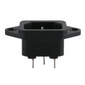 Baomain Iec 320 C14 Male Plug 3 Pins Pcb Panel Power Inlet Socket Connector Black As-05 Pack Of 10