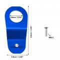 X Autohaux Engine Water Tank Radiator Bracket Stay Mount And Washer Kit For Honda Civic 1996-2000 Aluminum Alloy Blue 1 Set