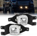 Fog Lights Assembly For 1999 2004 Ford F250 F350 F450 F550 Super Duty And 2001 Excursion Clear Glass Lens With 12v H10 42w 