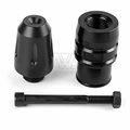 2 Pcs Motorcycle Exhaust Sliders Crash Pads Protector For Kawasaki Z1000 Z1000sx 2013-2015 Black