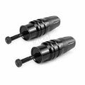 2 Pcs Motorcycle Exhaust Sliders Crash Pads Protector For Kawasaki Z1000 Z1000sx 2013-2015 Black