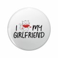 1080 Graphics I Love My Girlfriend Cat Heart Kawaii Key Chain Double Sided Stainless Steel Keychain 