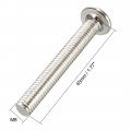 Uxcell M6x45mm Furniture Bolts Hex Socket Screws Fastener Carbon Steel 8pcs