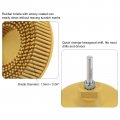 Uxcell 3inch Bristle Disc 80 Grit Abrasive Coating Removal With 1 4 Inch Round Shank For Metalworking And Remove Stubborn