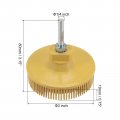 Uxcell 3inch Bristle Disc 80 Grit Abrasive Coating Removal With 1 4 Inch Round Shank For Metalworking And Remove Stubborn