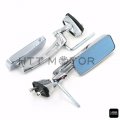 2 X Cnc Machined Aluminum Anti-glare Glass Motorbike Rearview Mirrors 6mm Thread