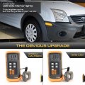 Vipmotoz Full Led Strip Front Side Marker Lights Fender Parking Lamps Compatible With 2010-2013 Ford Transit Connect Chrome