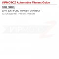 Vipmotoz Full Led Strip Front Side Marker Lights Fender Parking Lamps Compatible With 2010-2013 Ford Transit Connect Chrome