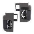 Ford F-150 2009 10 11 12 13 2014 Interior Door Handle Driver And Passenger Side Pair Rear Gray Bezel Stone With Black Lever 