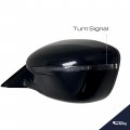 Spieg Ni1320287 Driver Side Mirror Replacement For Nissan Rogue 2017-2019 Power Adjusted Heated W Turn Signal Paintable Black