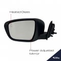 Driver Side Mirror For 2017 2019 Nissan Rogue Power Adjustment Heated Glass Manual Folding Turn Signal Light Black 7 Pins Left