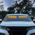 Aspl 32led Visor Lights 26 Flash Patterns Windshield Emergency Hazard Warning Strobe Beacon Split Mount Deck Dash Lamp With 