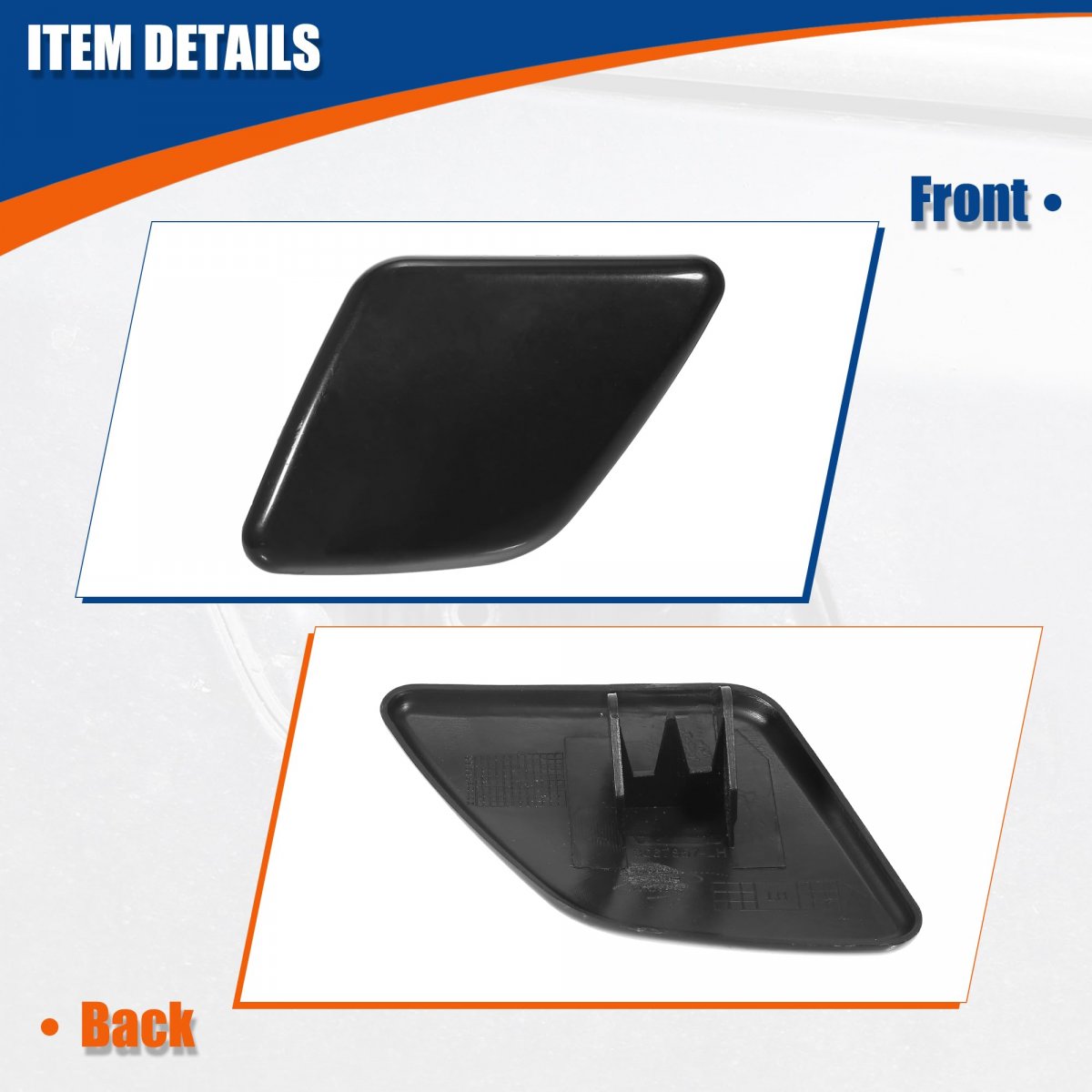 Left Side Bumper Headlight Washer Nozzle Cover Cap Trim Fit For Volvo Xc90 2007-2014