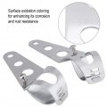 Motorcycle Headlight Bracket Motorcycle 1 Pair Stainless Steel Universal Mount Stand Support Silver