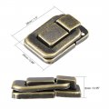 Uxcell Toggle Catch Lock 38mm Retro Decorative Bronze Hasp W Screws For Suitcase Chest Trunk Latch Clasp Pack Of 10