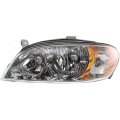 Headlight Assembly Driver Side With Bulbs For 2002 2003 2004 Kia Spectra Fits Ki2502111 And 0k2nb 51040b Clear Lens Halogen 