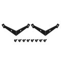 2pcs Decorative Corner Brackets 9 X 2 0 8 L Metal Protector Right Angle Bracket With Screw For Furniture Wooden Box Trunk Black 