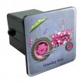 Farm Tractor Country Girl Pink Polka Dot Farming Tow Trailer Hitch Cover Plug Insert