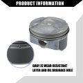 Hihaha 23041-2b600 Front Engine Piston And Pin Assembly For Hyundai Accent 2012-2017 Kia Rio Rings Kit Metal 1 Set Titanium