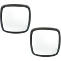 Mirror Glasses For Freightliner M2 106 2004 2016 Driver And Passenger Side Pair Wide Angle Flat Glass Non Heated With Backing 