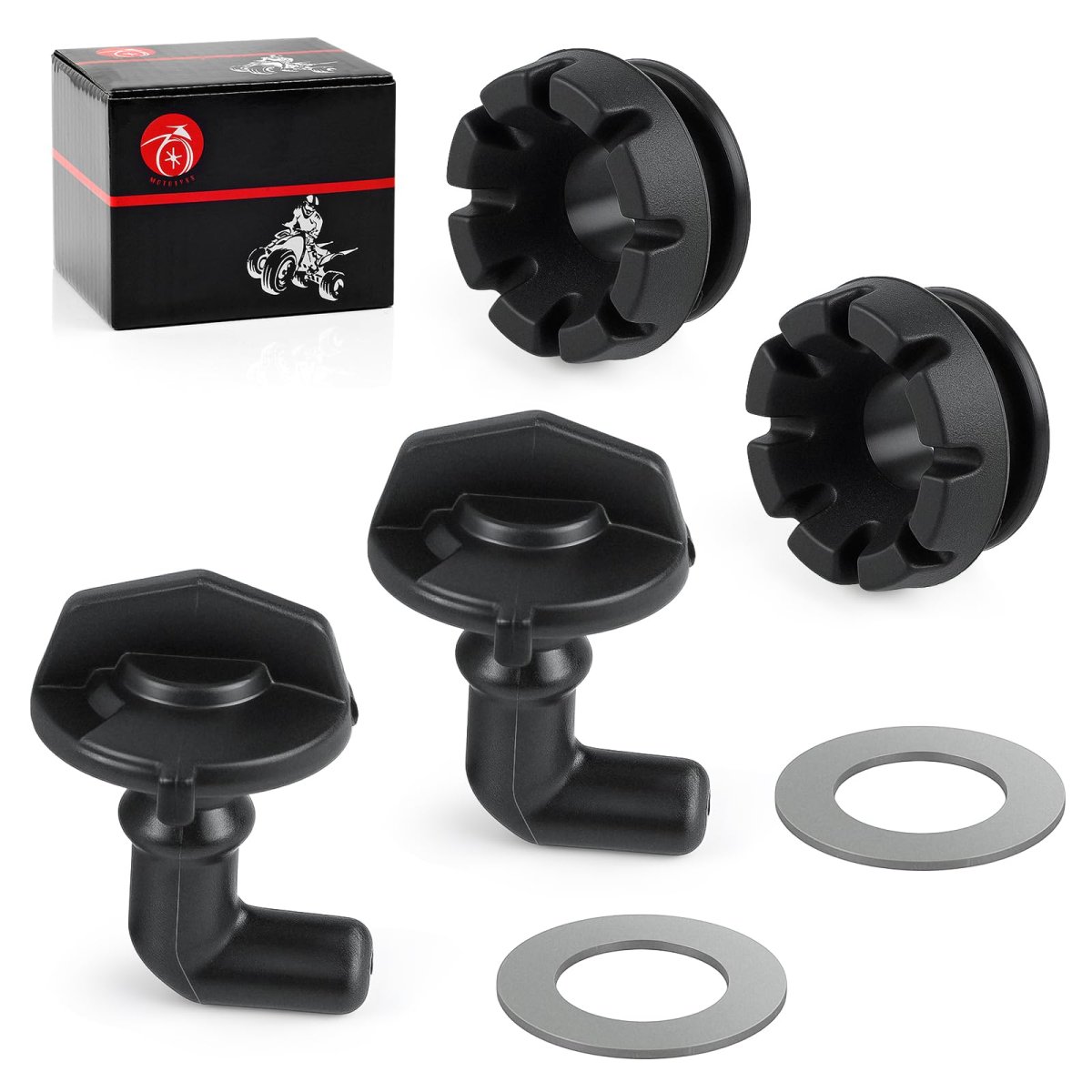 Polaris Rzr 570 800 900 2pcs Hood Latch Toggles Grommets Kit 2012-2022