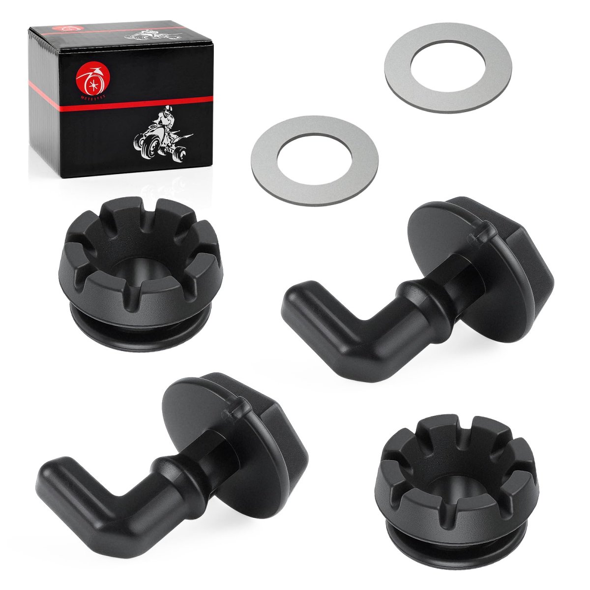 Polaris Rzr 570 800 900 2pcs Hood Latch Toggles Grommets Kit 2012-2022