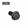 Uxcell Metric M14x30mm Hex Flange Bolts 2pcs 10 9 Grade Carbon Steel Hexagon Head Screws