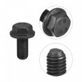 Uxcell Metric M14x30mm Hex Flange Bolts 2pcs 10 9 Grade Carbon Steel Hexagon Head Screws
