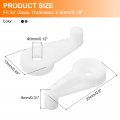 Uxcell Glass Retainer Clips 0 9 X 51 Inch Panel Fixing Clip With Screws For Cabinet Doors 4 Color 1set