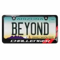 Ipick Image For Dodge Challenger Red Stripe Black 100 Real Carbon Fiber License Plate Frame By