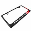 Ipick Image For Dodge Challenger Red Stripe Black 100 Real Carbon Fiber License Plate Frame By