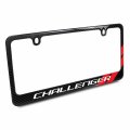 Ipick Image For Dodge Challenger Red Stripe Black 100 Real Carbon Fiber License Plate Frame By