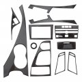 Autokay 11pcs Carbon Fiber Full Interior Set Kit Cover Trim Fits For Infiniti Q50 Q60 2014 2015 2016 2017 2018 2019