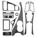 Autokay 11pcs Carbon Fiber Full Interior Set Kit Cover Trim Fits For Infiniti Q50 Q60 2014 2015 2016 2017 2018 2019